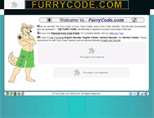 Tablet Screenshot of furrycode.com
